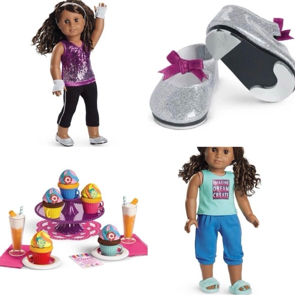 American Girl Gabriela's Tap Shoes PJs and Clothes Bundle Retired NIB